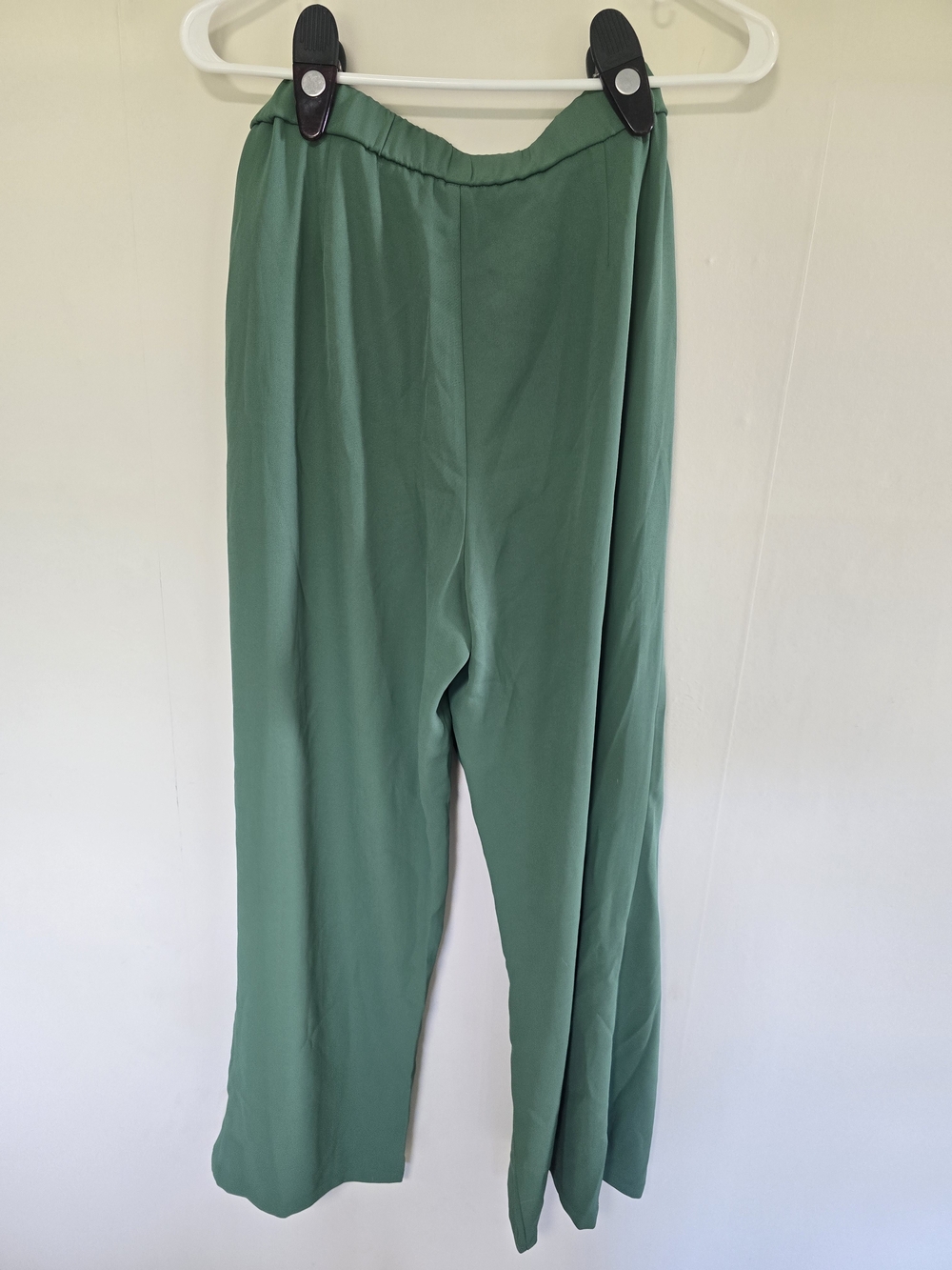 HALARA Sage Green Wrap-Front Wide Leg Pants with Side Tie - Picture 5 of 8